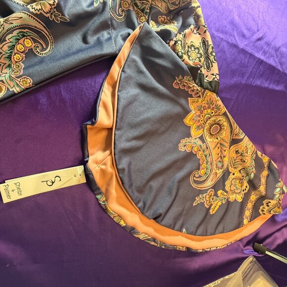 New πShelby & Palmer Beautiful Floral Shift Dress w/ Eye-catching Bell Sleeves - Picture 10 of 14